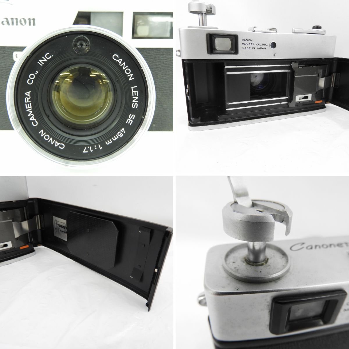 1円～ 【ジャンク品】Canon キャノン フィルムカメラ Canonet QL17 キャノネット SE 45ｍｍ F1.7 ※動作未確認 903329498 0427の画像5