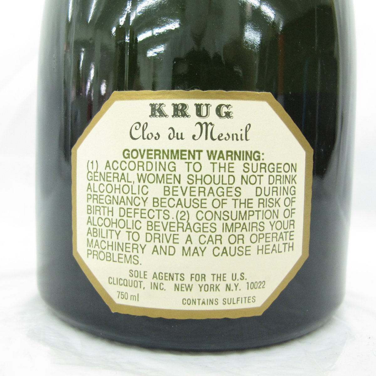 【未開栓】KRUG Clos du Mesnil クリュッグ クロ・デュ・メニル ブラン・ド・ブラン 1986 シャンパン 750ml 12% 11556760 0422の画像4
