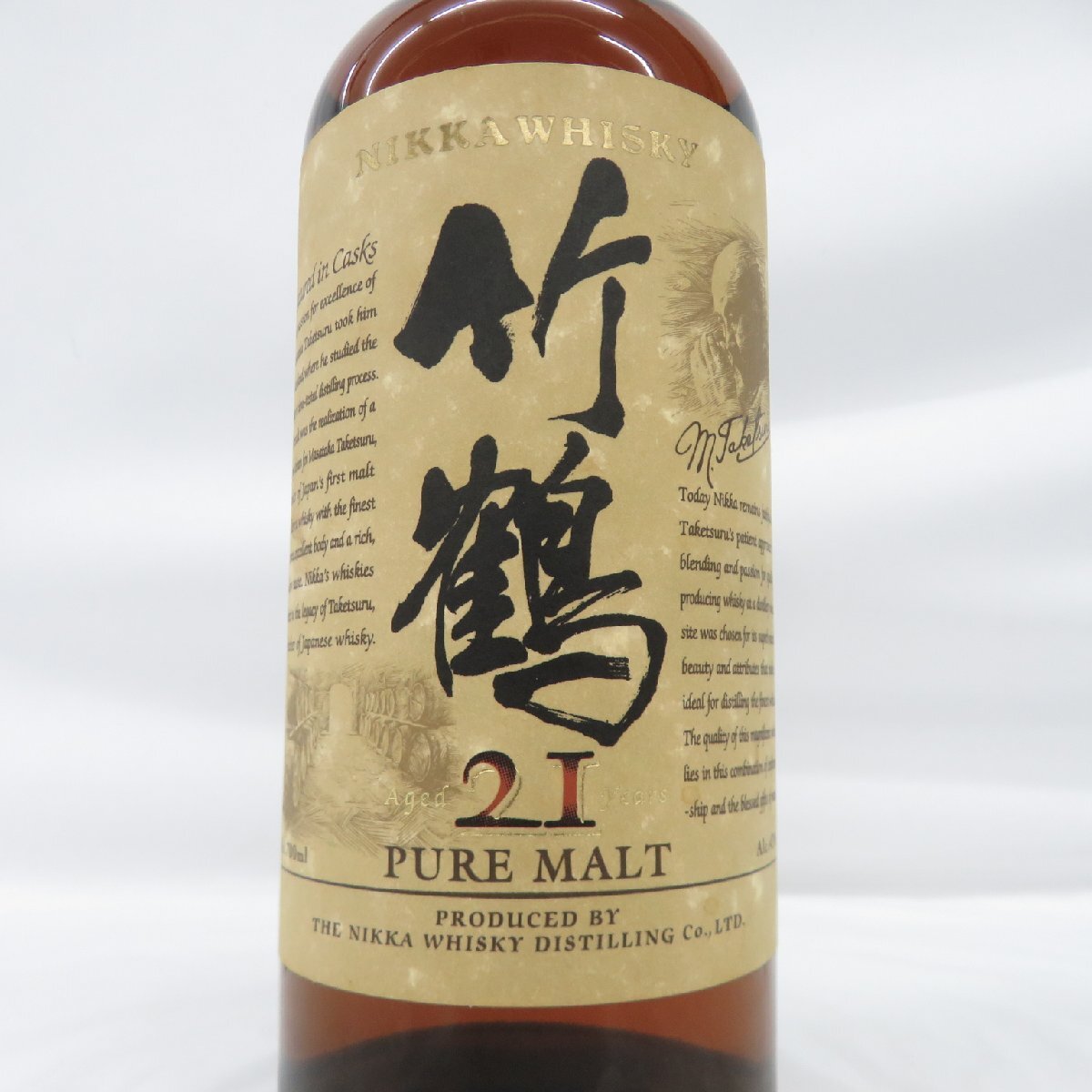 【未開栓】NIKKA ニッカ 竹鶴 21年 ピュアモルト 旧ラベル ウイスキー 700ml 43％ 11556803 0422の画像2