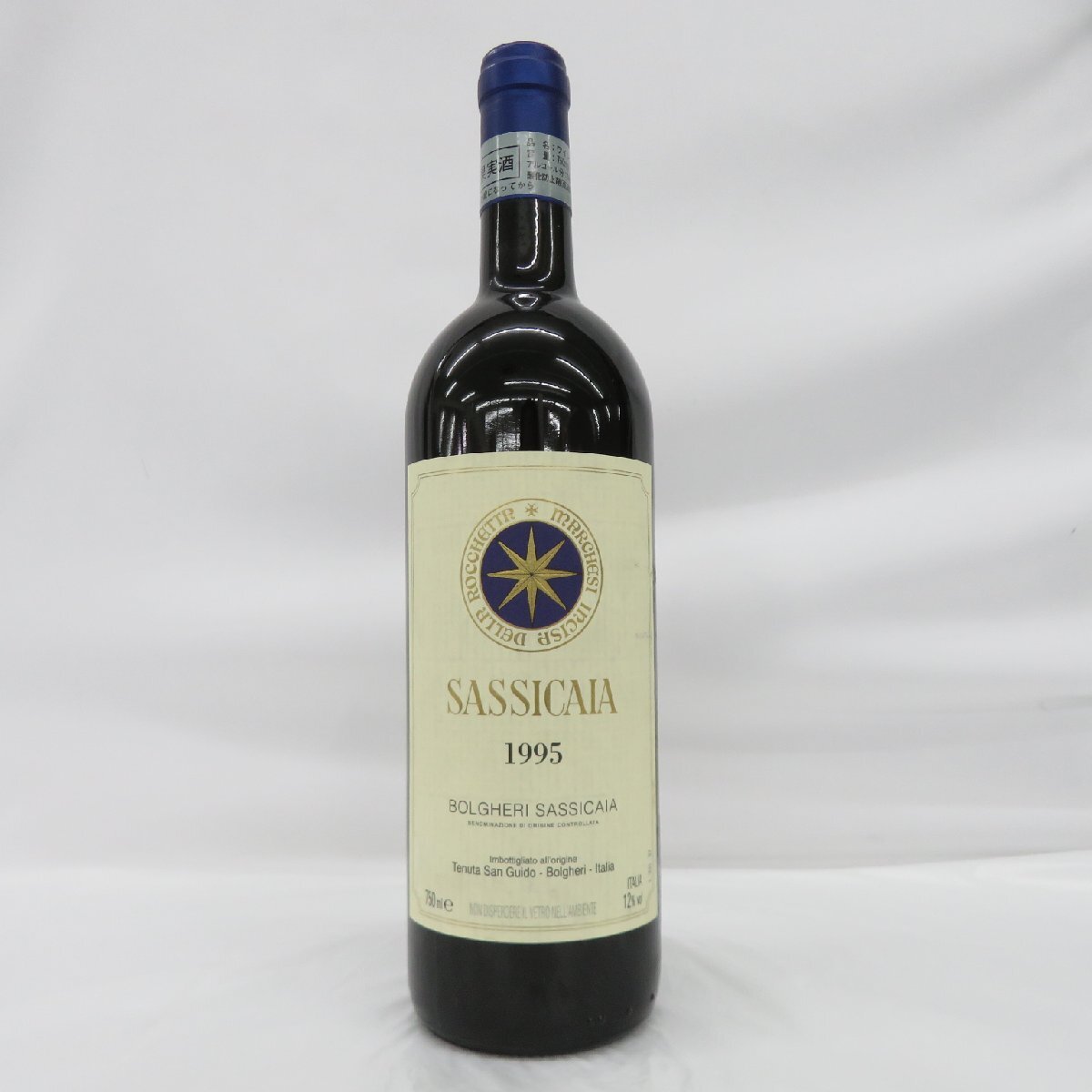 【未開栓】SASSICAIA サッシカイア 1995 赤 ワイン 750ml 12% ※目減り(小)有 11560708 0426の画像1