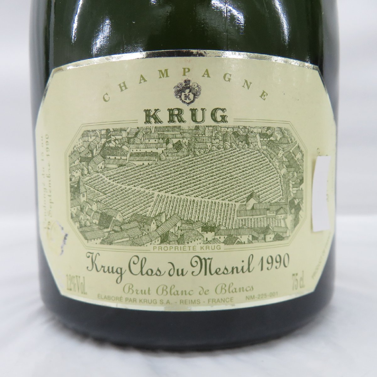 【未開栓】KRUG Clos du Mesnil クリュッグ クロ・デュ・メニル ブラン・ド・ブラン 1990 シャンパン 750ml 12% 11560639 0426の画像2