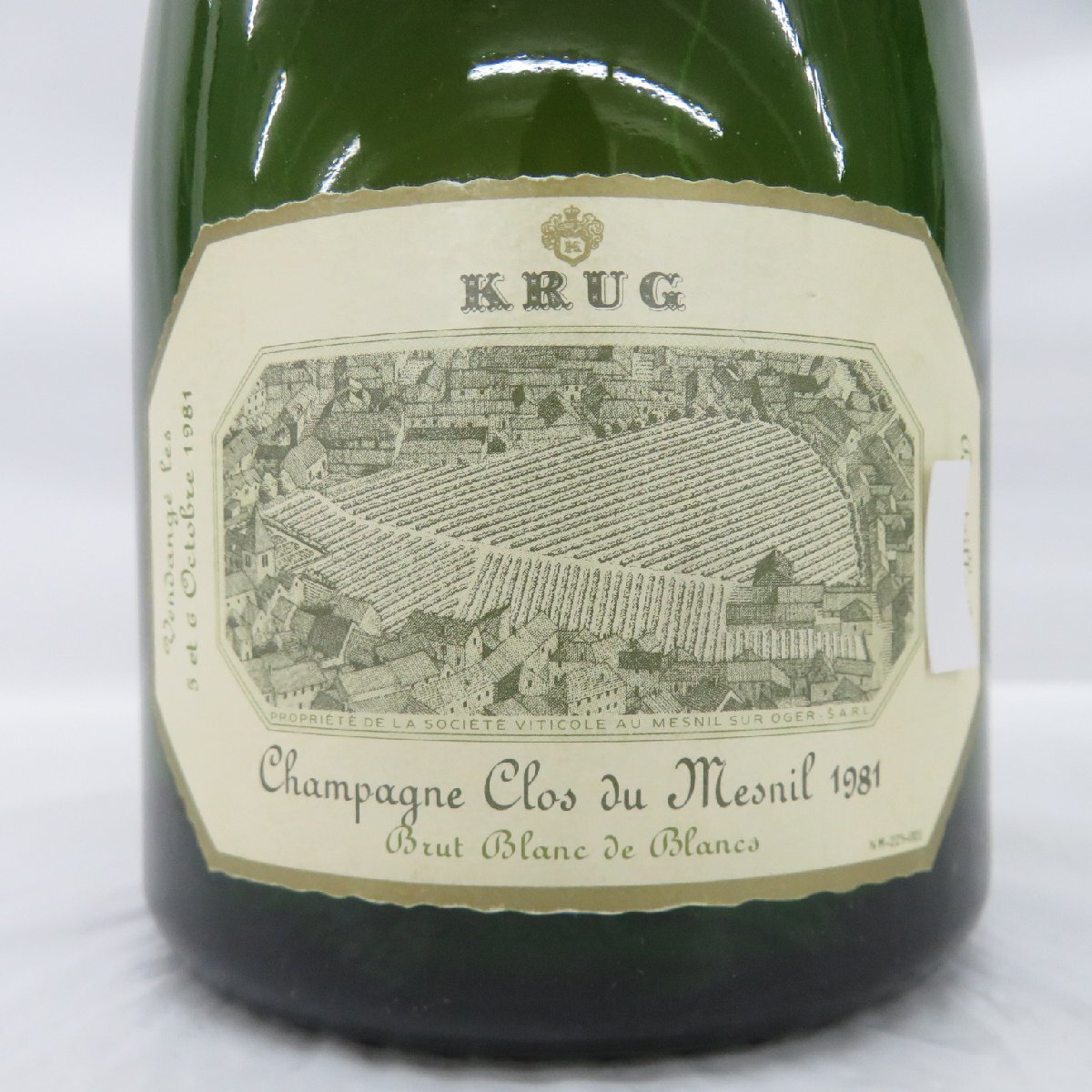 【未開栓】KRUG Clos du Mesnil クリュッグ クロ・デュ・メニル ブラン・ド・ブラン 1981 シャンパン 750ml 12% 11560638 0426の画像2