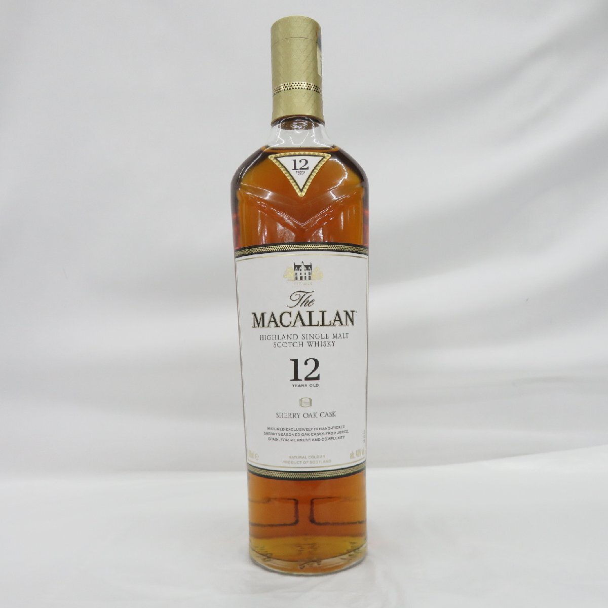 【未開栓】The MACALLAN ザ・マッカラン 12年 シェリーオーク ウイスキー 700ml 40% 箱付 11560033 0427の画像2