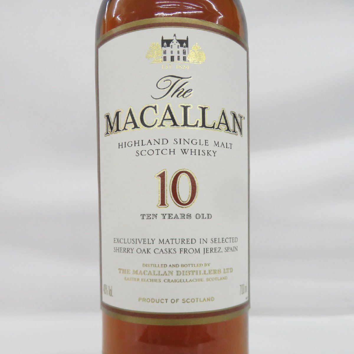 【未開栓】The MACALLAN ザ・マッカラン 10年 シェリーオーク ウイスキー 700ml 40% 箱付 11561911 0427の画像2