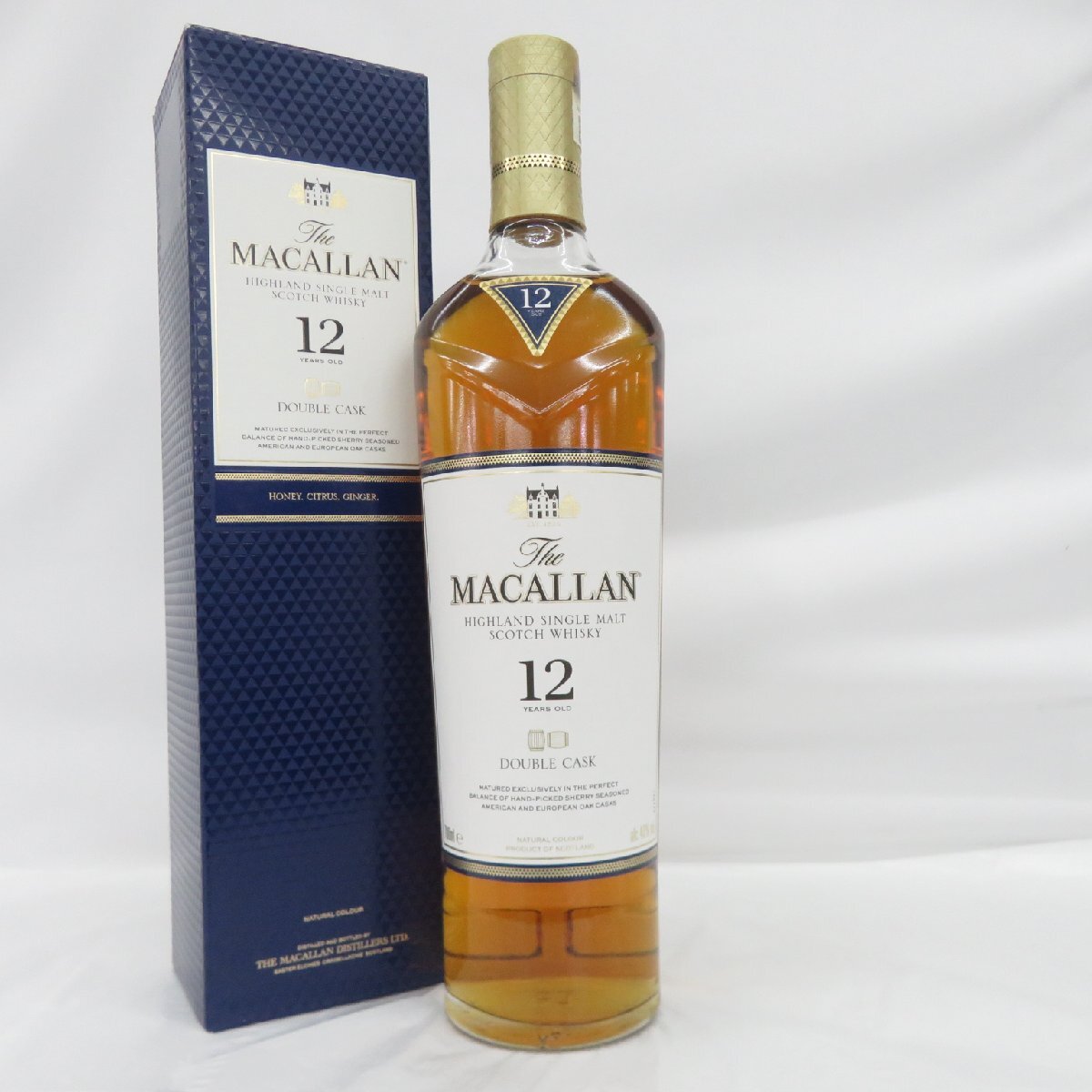 【未開栓】The MACALLAN ザ・マッカラン 12年 ダブルカスク ウイスキー 700ml 40% 箱付 11561917 0427の画像1