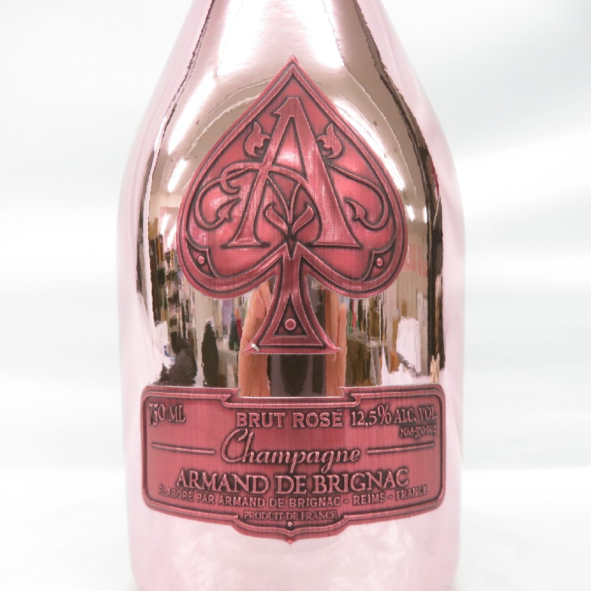 1円～【未開栓】ARMAND DE BRIGNAC アルマン・ド・ブリニャック ブリュット ロゼ ピンク シャンパン 750ml 12.5% 布袋付 11552349 0428_画像3