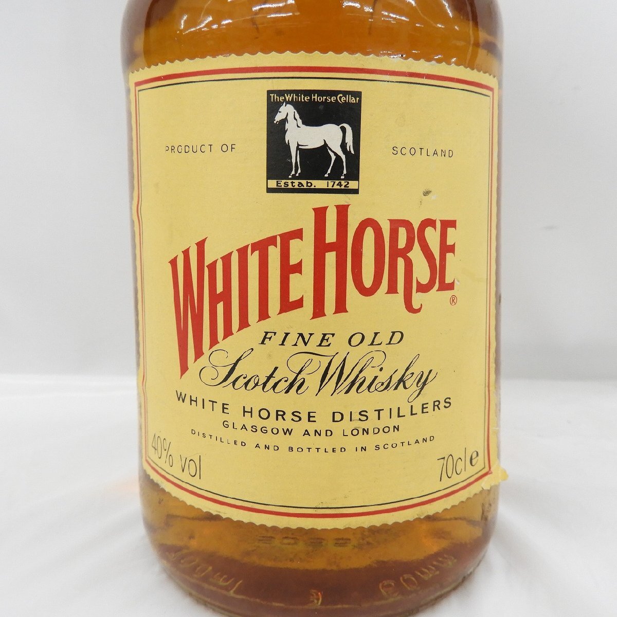 1円～【未開栓】WHITE HORSE ホワイトホース ファインオールド ウイスキー 700ml 40% 11557266 0430の画像2