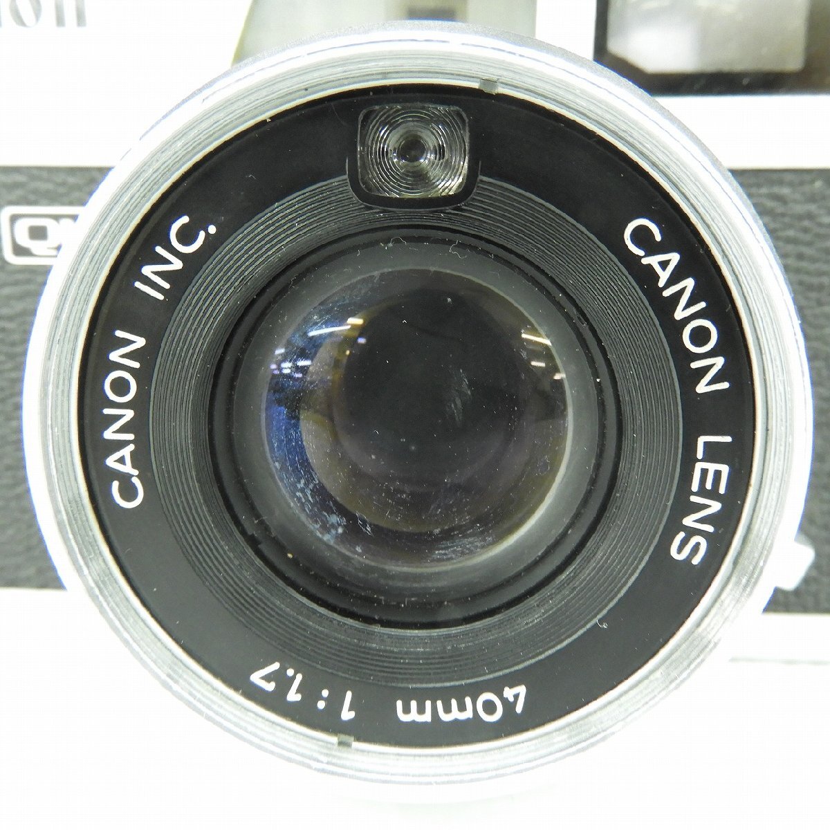 1円～【ジャンク品】Canon キャノン フィルムカメラ canonet QL17 レンジフィルター シルバー 40mm F1.7 ※動作未確認 11562961 0430の画像3