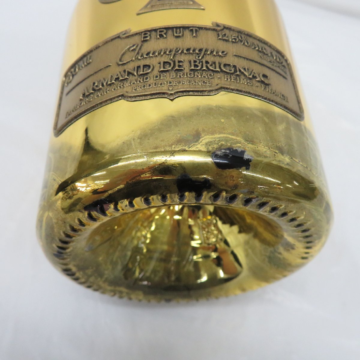 1円～【未開栓】ARMAND DE BRIGNAC アルマン・ド・ブリニャック ブリュット ゴールド シャンパン 750ml 12.5% ケース付 836125086 0501_画像9