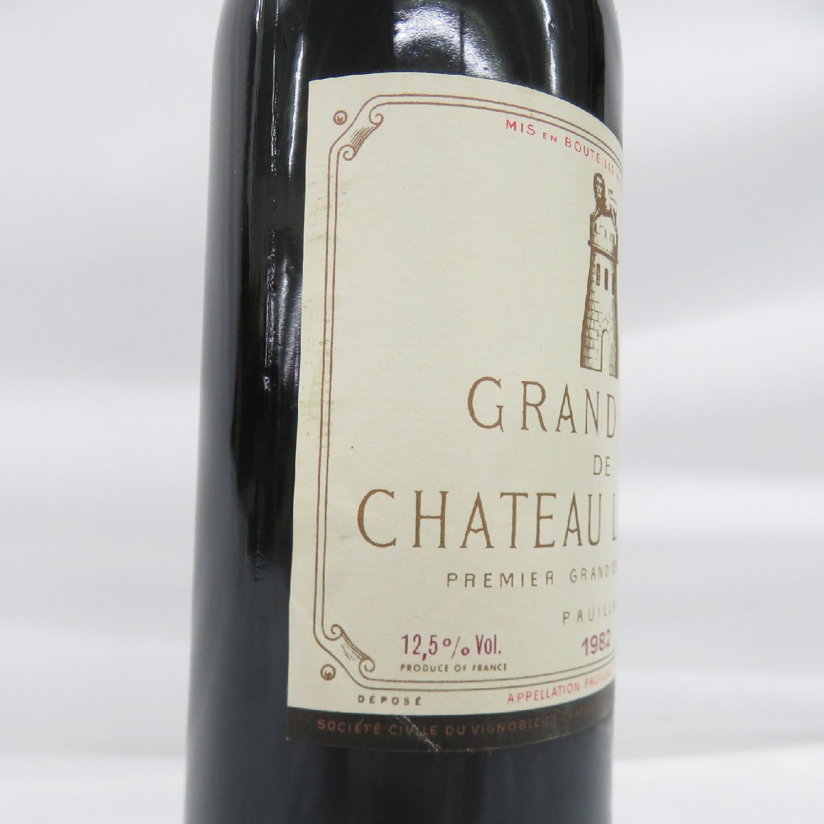 【未開栓】Chateau Latour シャトー・ラトゥール 1982 赤 ワイン 750ml 12.5% ※目減り/コルク下がり有 11562357 0501の画像3