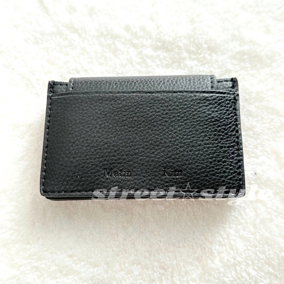  Martin Kim black Matin Kim card-case card inserting Mini purse 