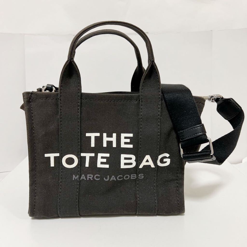 MARC JACOBS THE TOTE BAG マークジェイコブス ミニトートバッグ 2way ブラック 中古_画像1