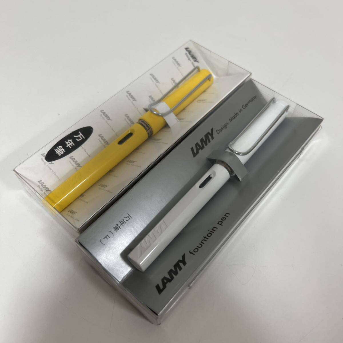 Lamy Ramie Safari White Yellow Fountain Pen не используется