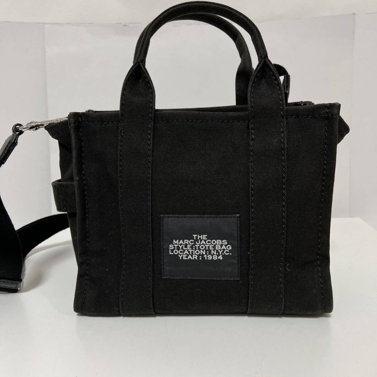 MARC JACOBS THE TOTE BAG マークジェイコブス ミニトートバッグ 2way ブラック 中古_画像2