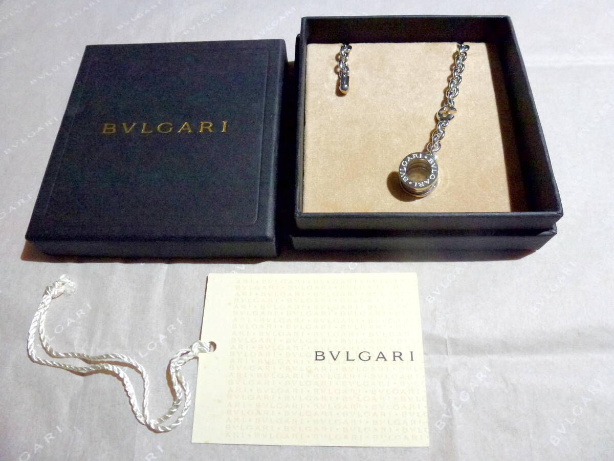 ★送料無料 ほぼ新品 BVLGARI ブルガリ B-zero1 キーチェーン バックチャーム★の画像4