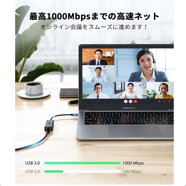 uniAccessories 有線LANアダプター USB-A → RJ45 Windows/Chrome/Linux/Mac/Switch 新品 送料込_画像2