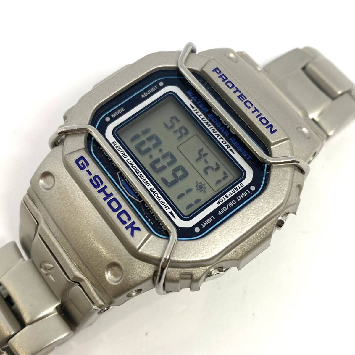 1円から　極稀少　CASIO G-SHOCK DW-5000BL-2JF スクリューバック　メタルブレス　デッドストック品_画像1