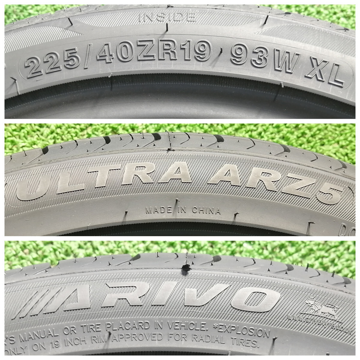 225/40R19 93W XL ARIVO ULTRA ARZ5 新品 サマータイヤ 4本セット 2023年製 11月製造 送料無料 225/40/19の画像4