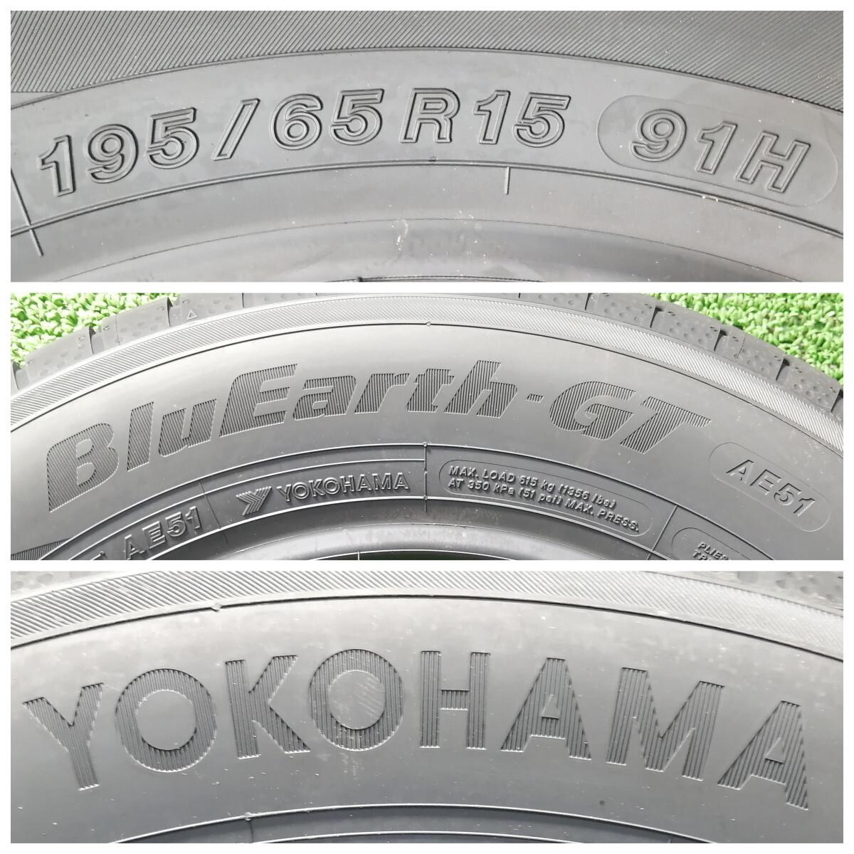 195/65R15 91H Yokohama BluEarth-GT AE51 新品 サマータイヤ 4本セット 2023年製 送料無料 ヨコハマタイヤ 195/65/15_画像3