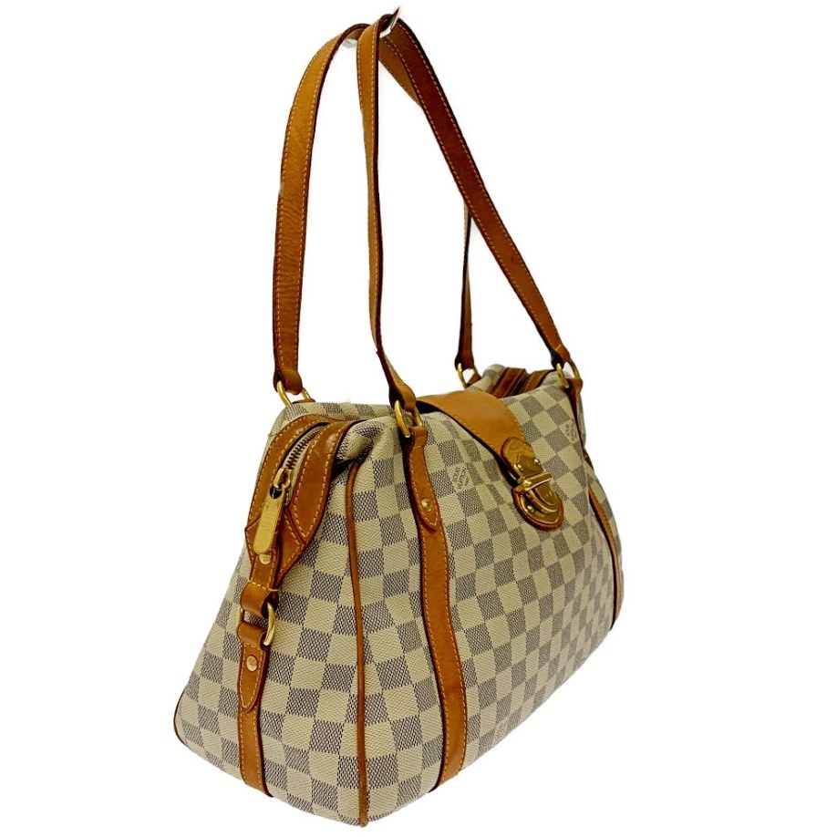 【ジャンク】 LOUIS VUITTON ルイ・ヴィトン N42220 ダミエアズール PVC ストレーザPM ショルダーバッグ ベージュ 172844 ショルダーバッグ_画像2