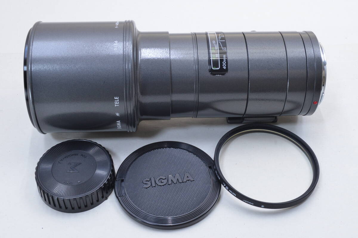 【ecoま】SIGMA AF TELE 400mm F5.6 no.3009234 Aマウント(ソニーミノルタ用) オートフォーカスレンズの画像1