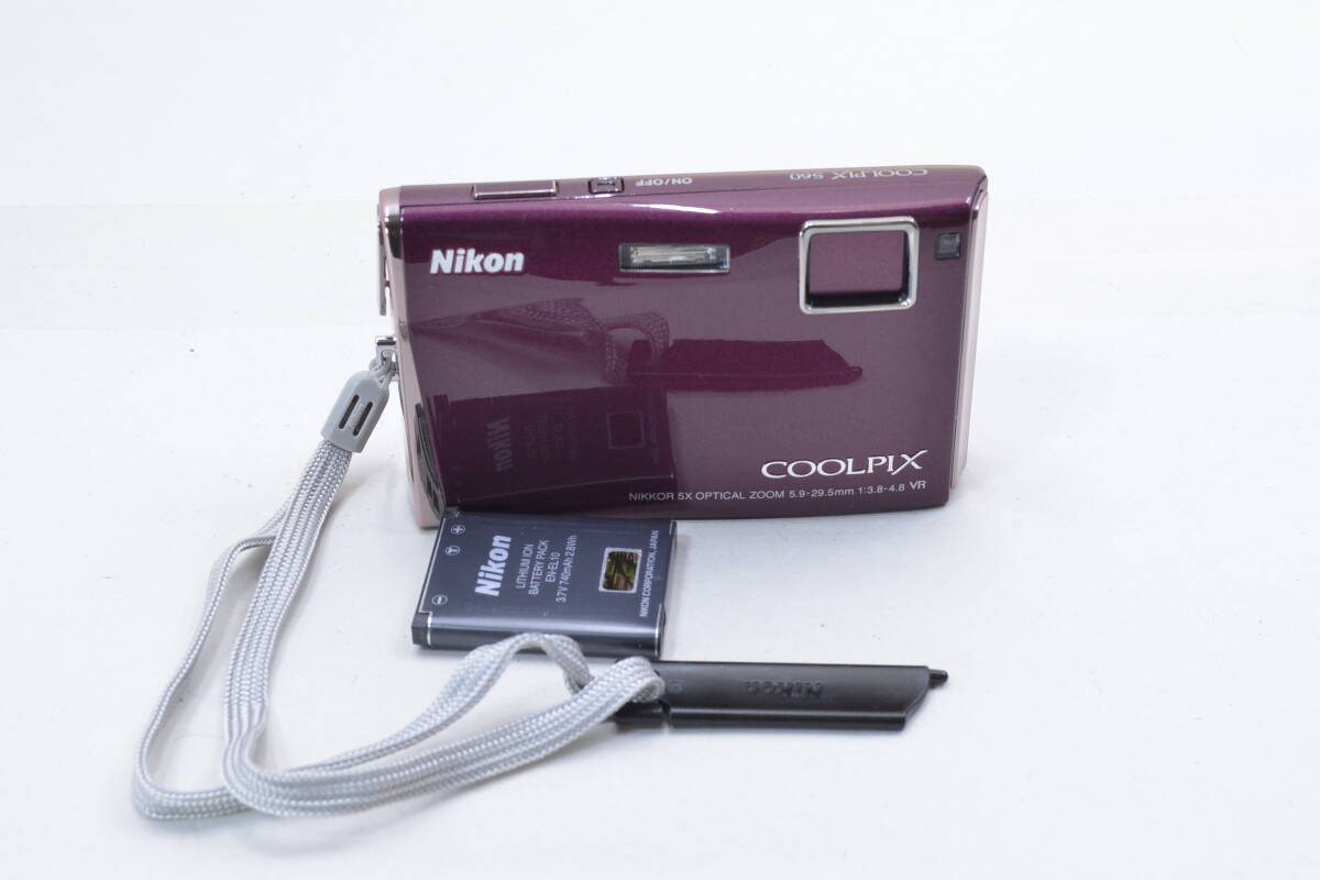 【ecoま】NIKON COOLPIX S60 タッチパネル動作OK コンパクトデジタルカメラの画像1
