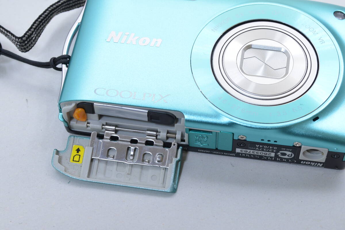 【ecoま】NIKON COOLPIX S3300 ミントグリーン コンパクトデジタルカメラの画像8