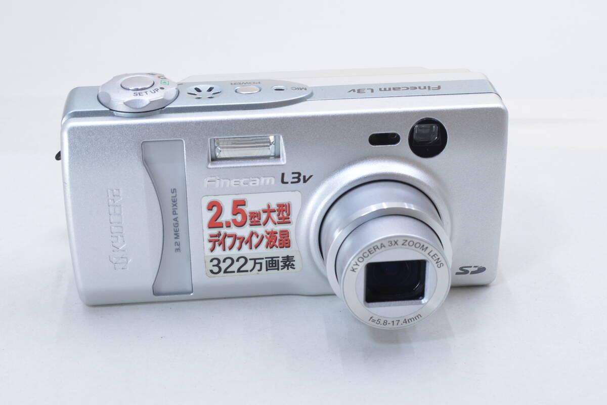 【ecoま】Kyocera Finecam L3v コンパクトデジタルカメラ_画像1