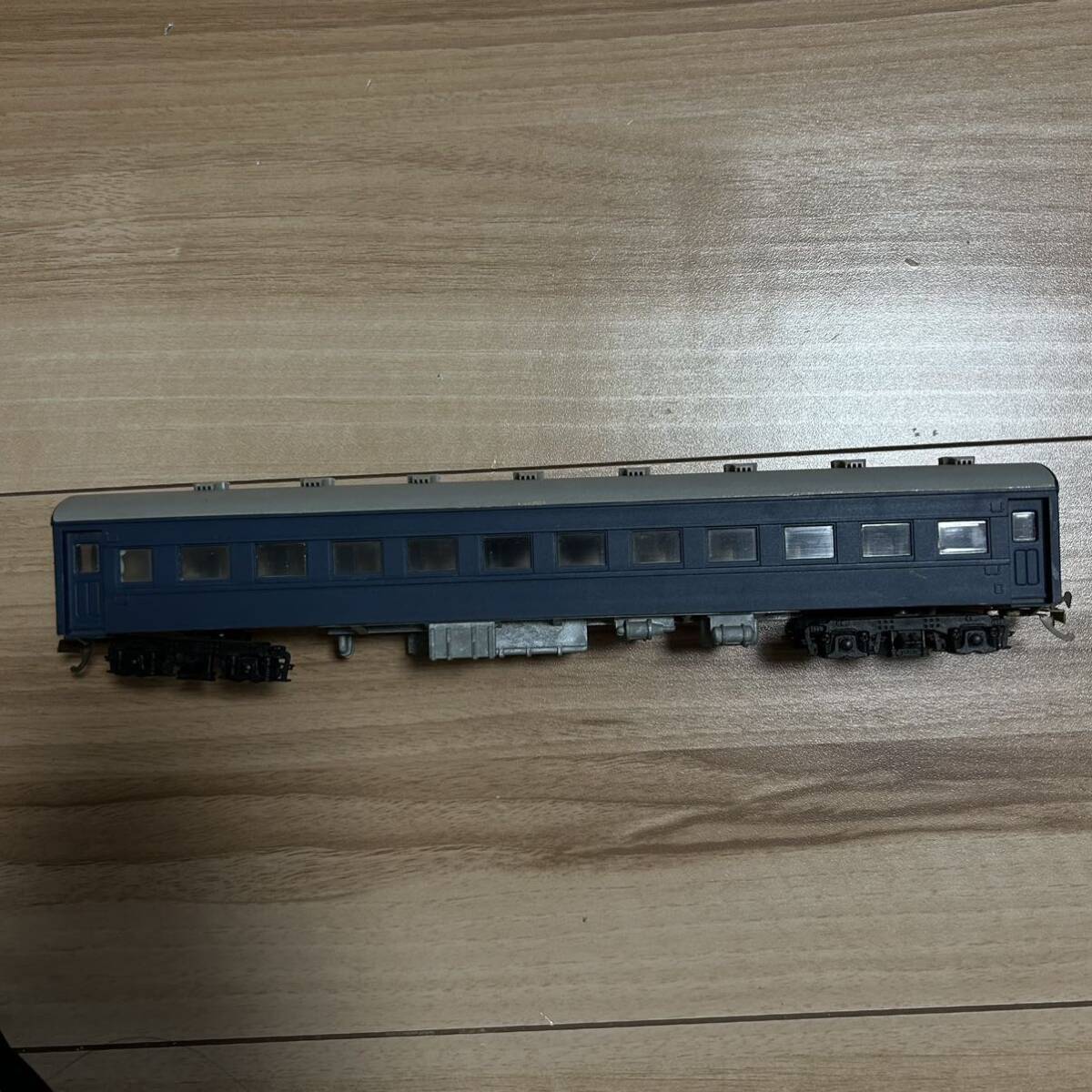 HOゲージ NAKAMURA ナカムラ 中村精密 国鉄 客車 ジャンク品 一両 NP-16 A 101 ブルー 鉄道模型の画像2