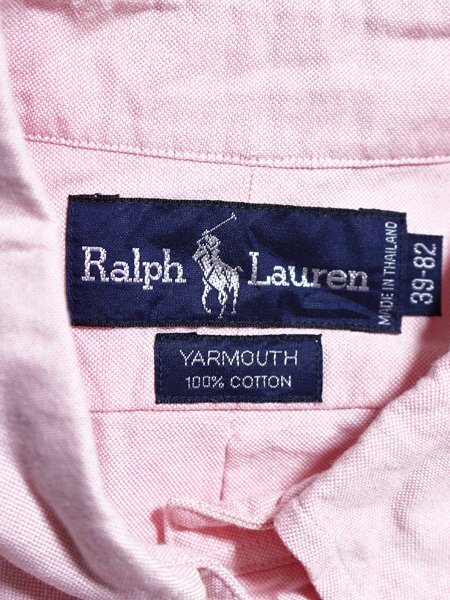 Ralph Lauren ラルフローレン オックスフォード ホースロゴ刺繍 長袖シャツ 39-82_画像3