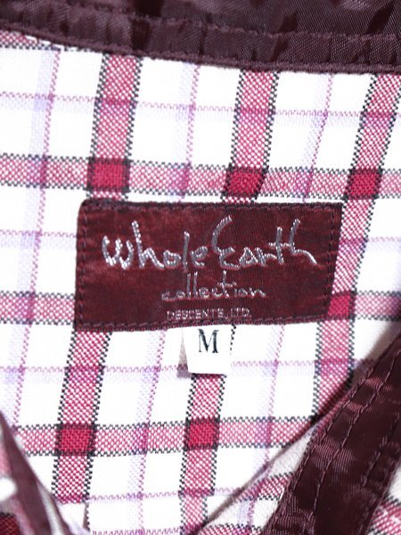 美品♪ Whole Earth ホールアース チェック 長袖シャツ M_画像3