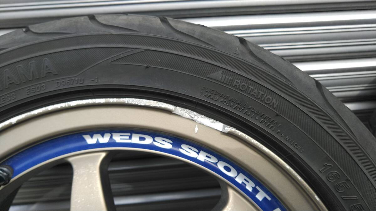 軽用 WEDS SRORTS RACING 14ｘ5Ｊ ＤＮＡ・Ｓドライブ 165/55Ｒ14の画像6