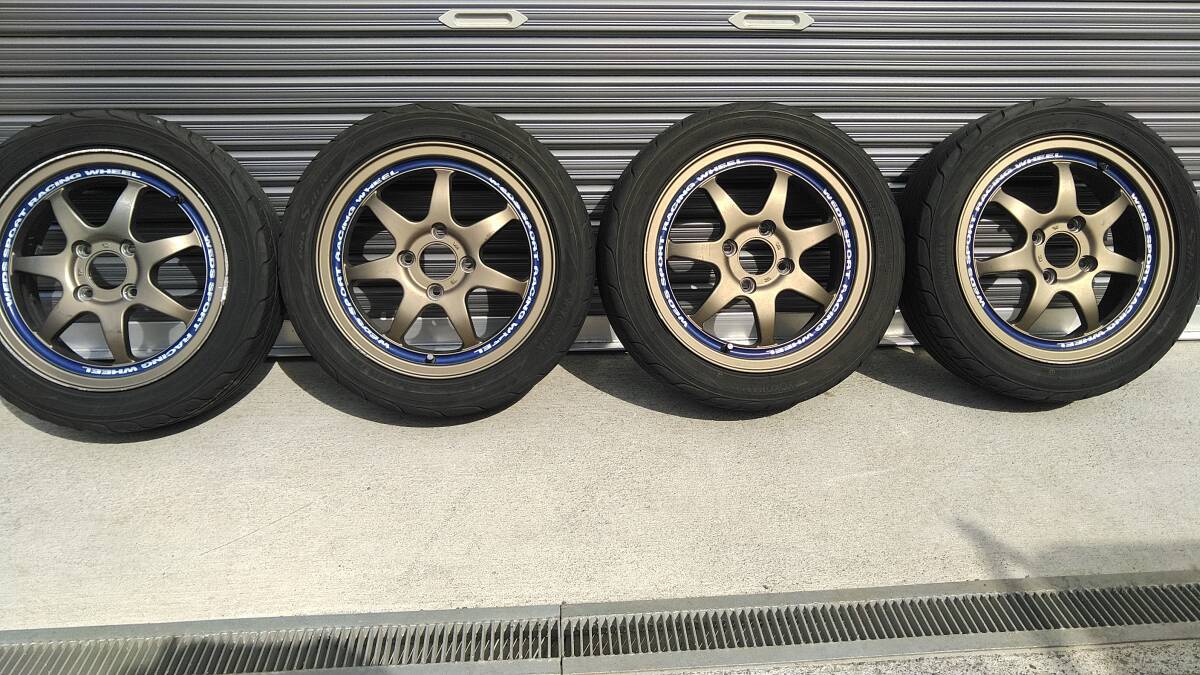 ＷＥＤＳ ＳＰＯＲＴＳ ＲＡＣＩＮＧ 14ｘ5Ｊ ＤＮＡ Ｓドライブ 165/55Ｒ14の画像1