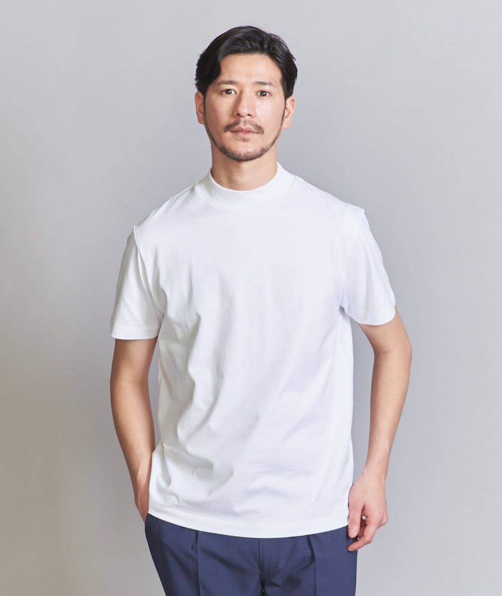 WEB限定WARDROBESMARTクリアガスコットンモックネックT WH XL_画像7