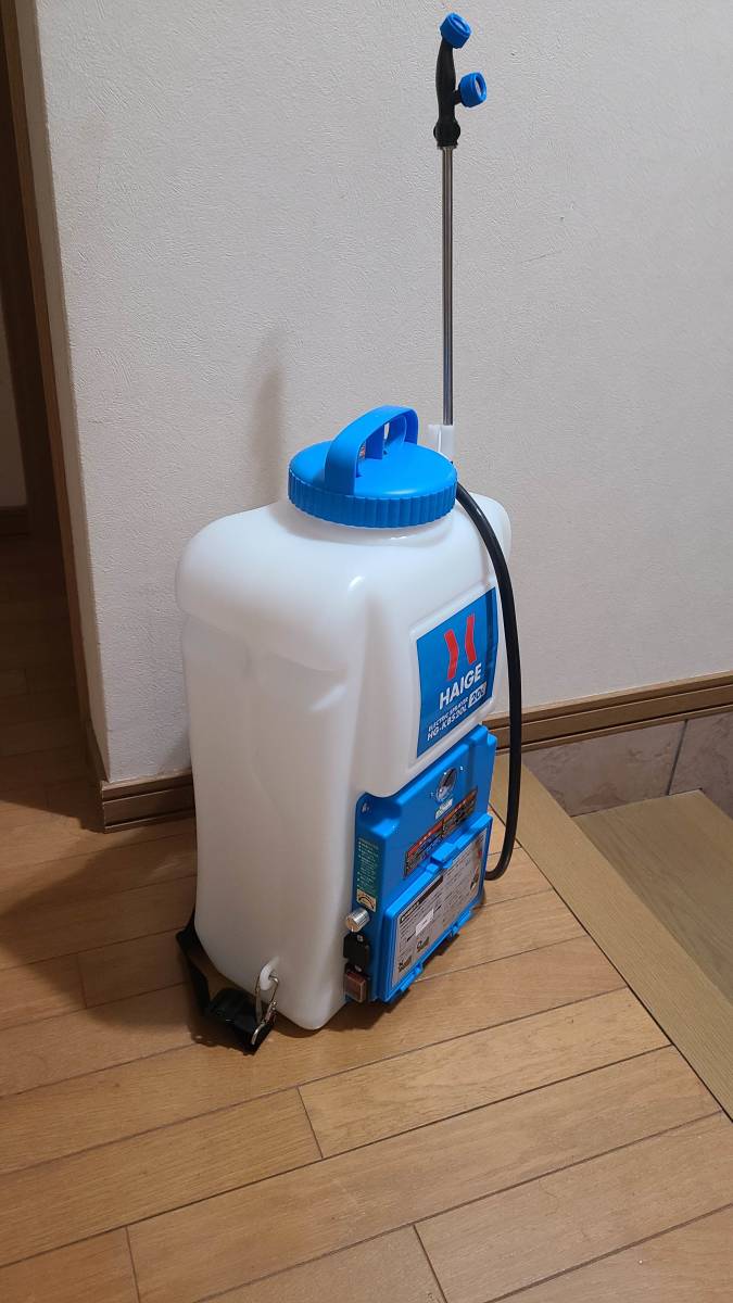 新品未使用未開封品！ 充電式 電動噴霧器 背負式 タンク容量 20L 5種の噴射口 ノズル付 ★家庭電源OK！の画像2