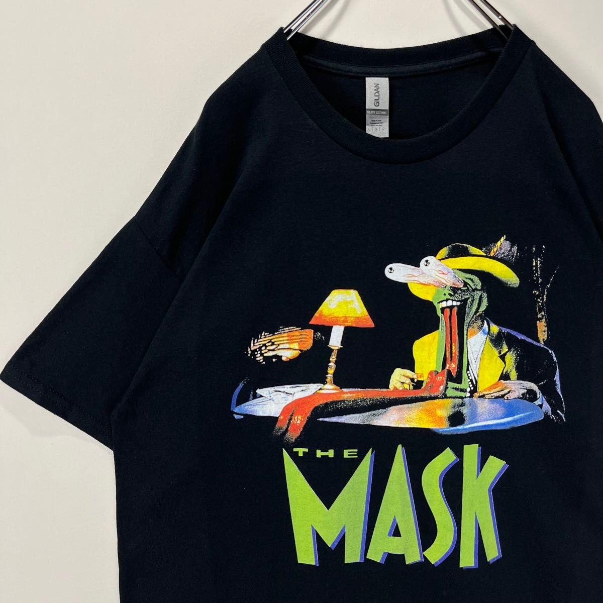 新品　マスク　ムービーTシャツ ジム・キャリー　ブラック　Lサイズ　映画