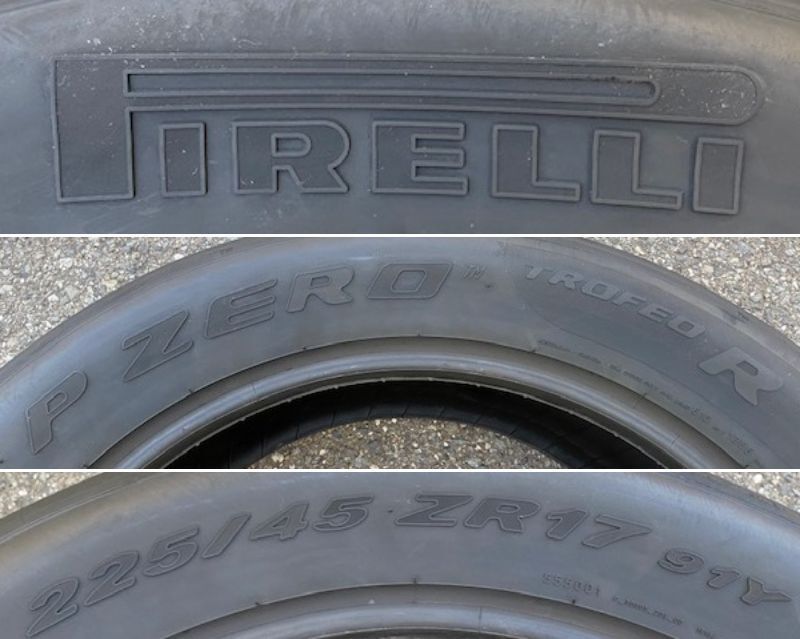 高崎中居店 処分特価 新品アウトレットタイヤ 2本セット PIRELLI ピレリ P ZERO TROFEO 225/45R17 225/45-17 2015年製_画像2