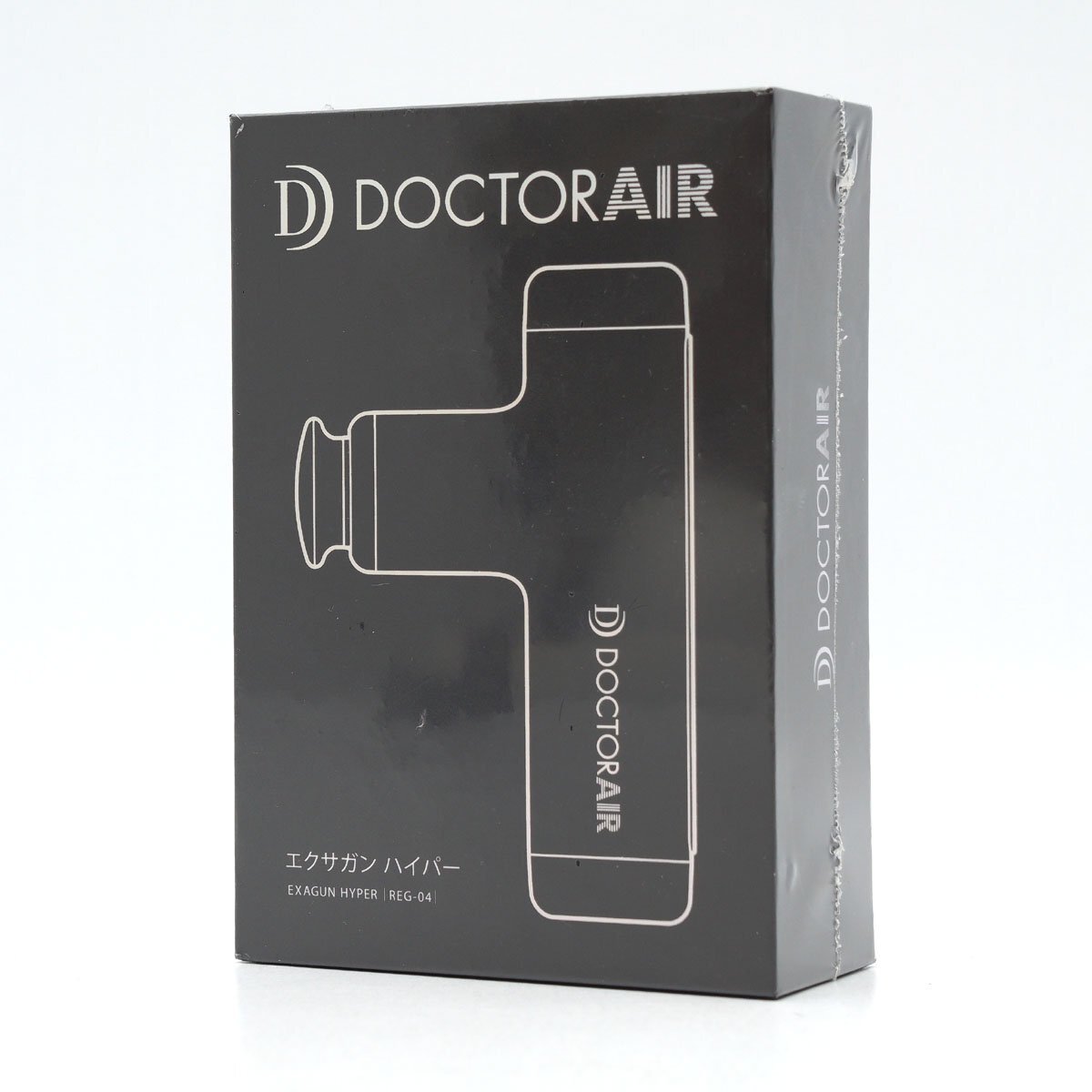 【未使用】DOCTOR AIR ドクターエア エクサガン ハイパー REG-04 ブラック コードレスハンディマッサージャー ボディケア 軽量 [H800620]_画像1