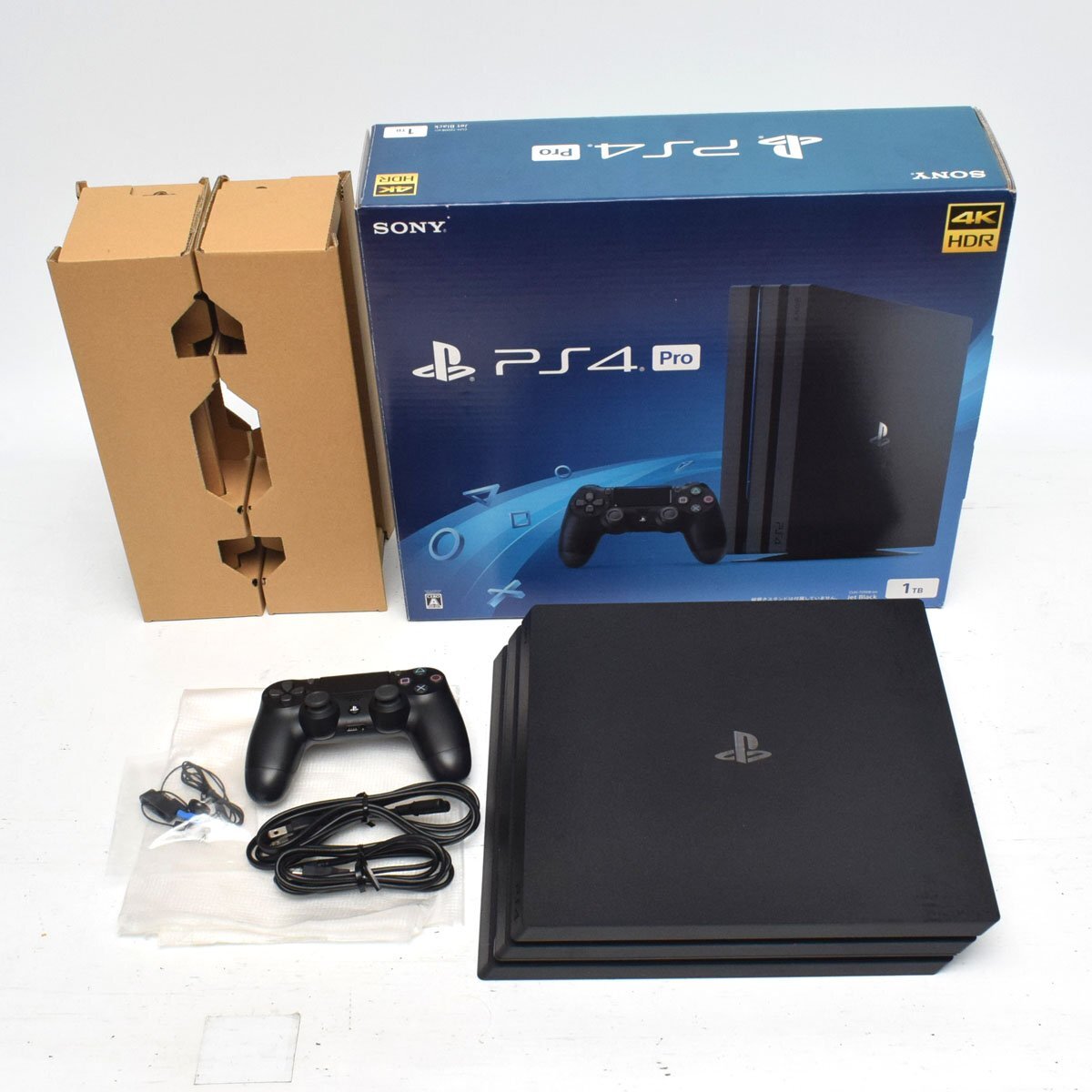 【訳あり品】SONY PlayStation4 Pro 本体 1TB ジェット・ブラック CUH-7200BB01 HDMIケーブル欠品【1円～】【送料無料】 [S207615]_画像2