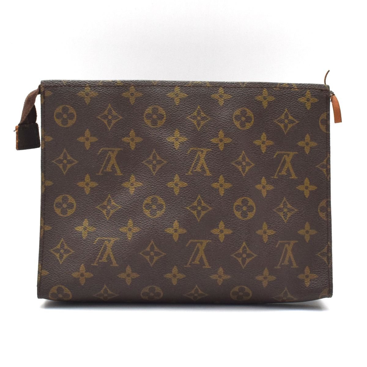 LOUIS VUITTON ルイヴィトン モノグラム ポッシュ トワレット26 コスメポーチ ECLAIR社ファスナー ヴィンテージ [H207625]_画像2