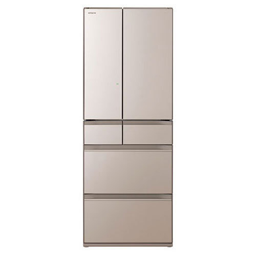  Hitachi 6 door refrigerator R-HW54R-XN crystal champagne HW series wholly tilt (540L* French door ) HITACHI [ exhibition goods ]