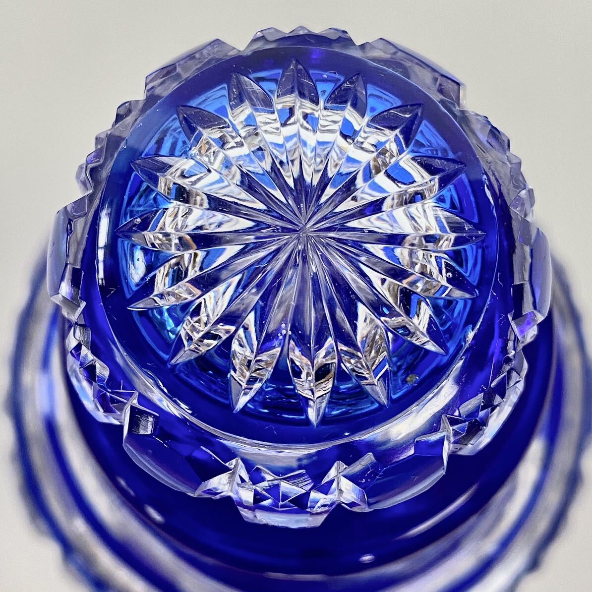 OLD BACCARAT オールドバカラ ディアマン・ピエーリ 色被せ切子 OLD BACCARAT オールドバカラ ディアマン・ピエーリ 色被せ切子