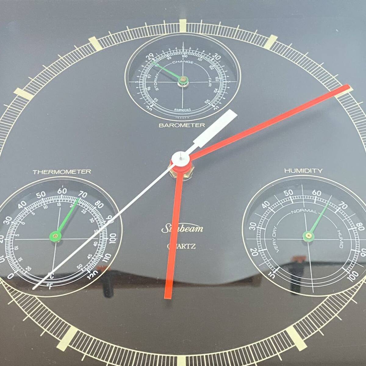 L.L.Bean Sunbeam Weather Station  LLビーン サンビーム ウェザーステーション クロック 壁掛け時計 ビンテージ アメリカ製の画像9