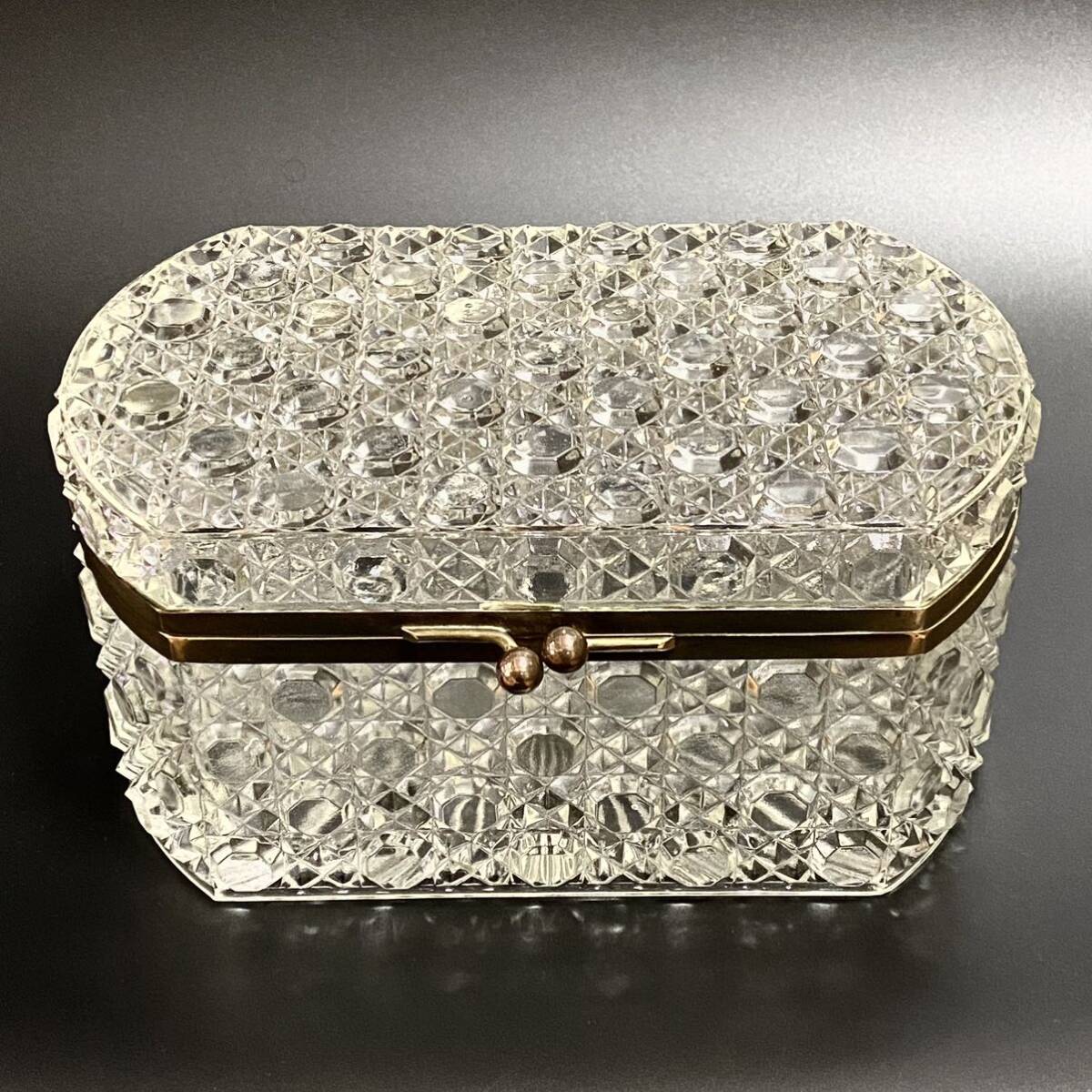 OLD BACCARAT　オールドバカラ　ディアマン・ピエーリー　ジュエリーボックス　23cm　BOX　宝石箱　小物入れ　フランス　アンティーク　_画像2