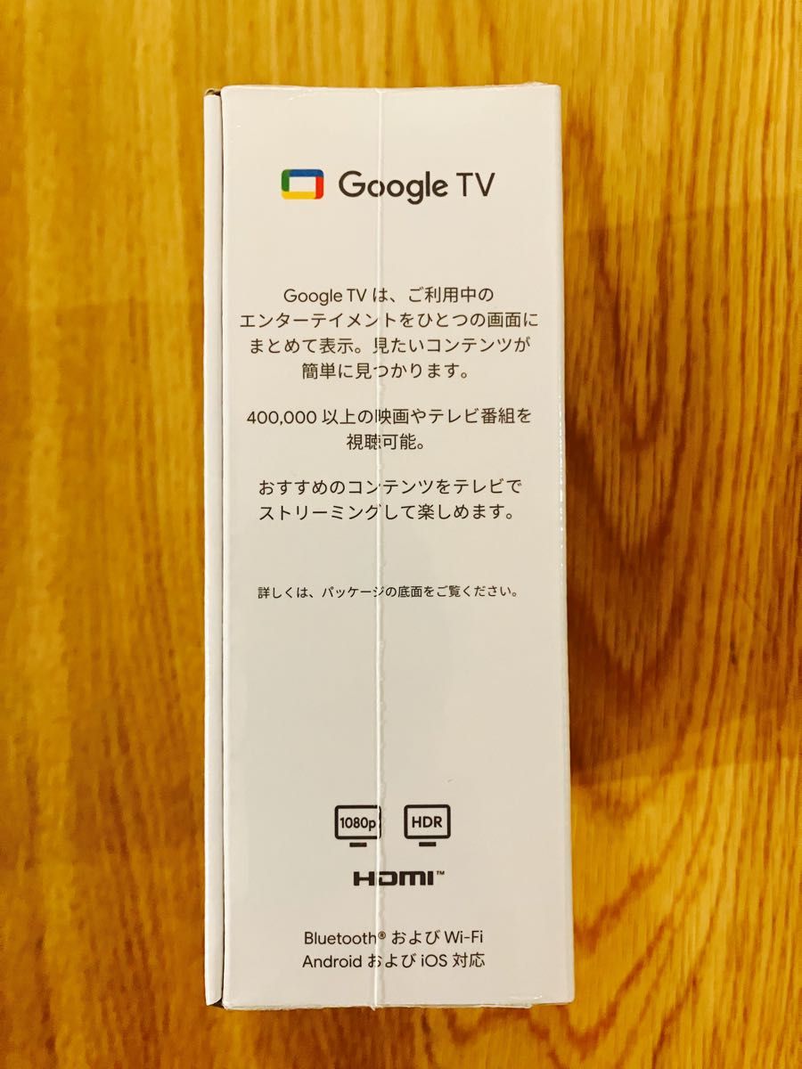 グーグル クロームキャスト with グーグル TV ストリーミングデバイス GA03131-J