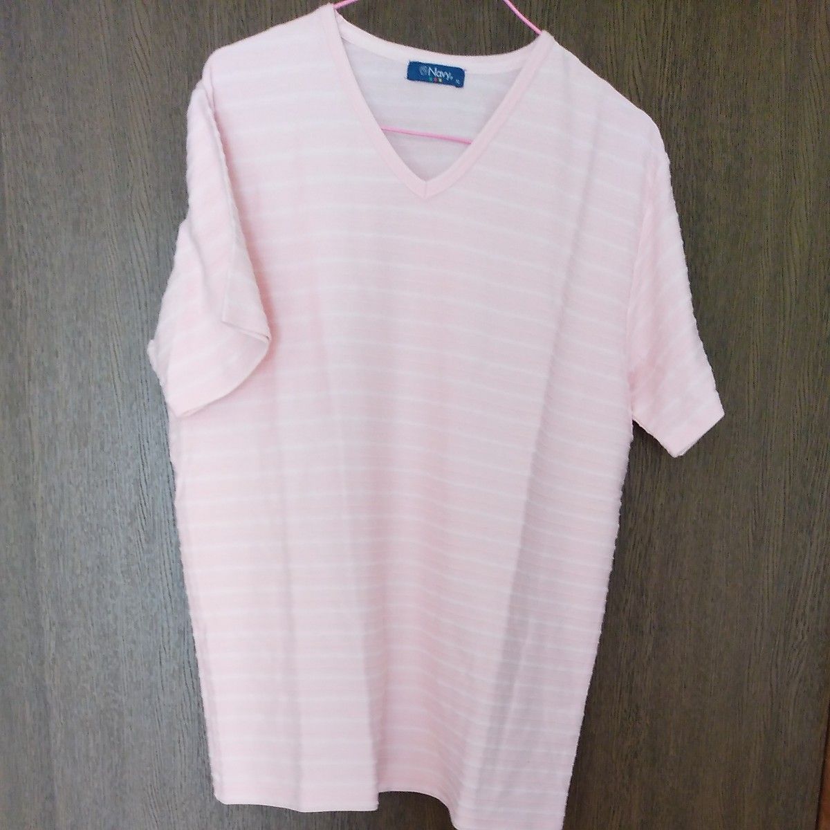 メンズ　 半袖Tシャツ 　ピンク   XL