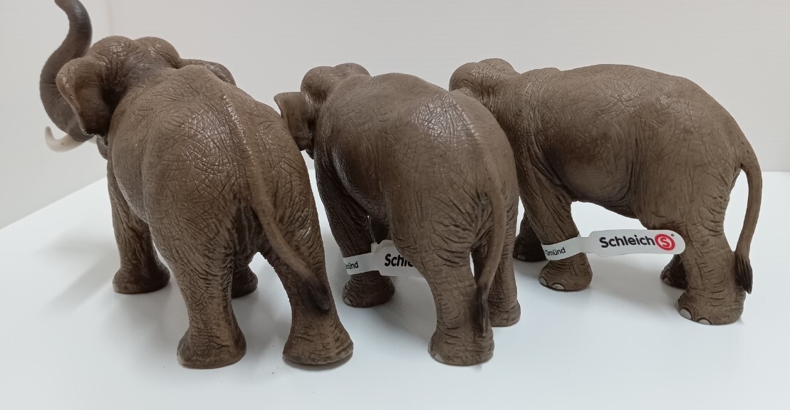 Schleich/シュライヒ/ゾウ/動物/3体セット/中古品の画像3