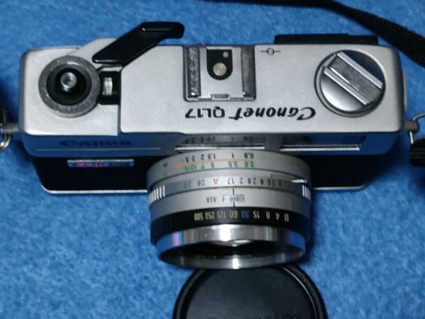 ○○ Canon Canonet QL17 G-Ⅲ G3 40mm f1.7 レンズキャップ、ストラップ レンジファインダー コンパクトフィルムカメラ 現状品 P53の画像6