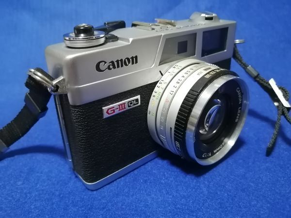 ○○ Canon Canonet QL17 G-Ⅲ G3 40mm f1.7 レンズキャップ、ストラップ レンジファインダー コンパクトフィルムカメラ 現状品 P53の画像9