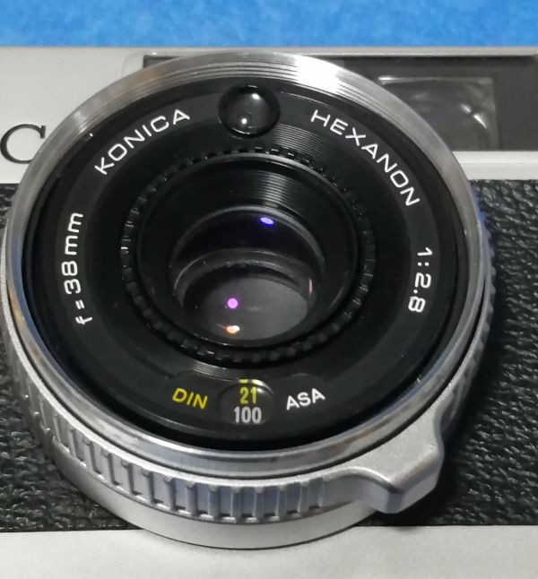 ○○　KONICA C35 E&L　HEXANON 38ミリ F2.8　コンパクトフィルムカメラ 　P55_画像8